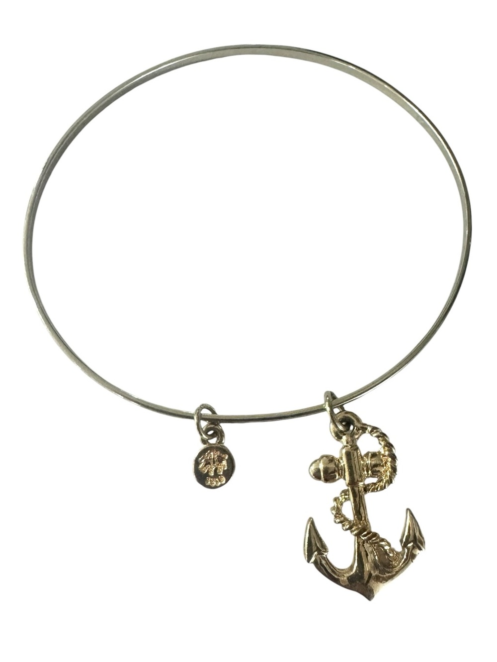 Anchor Charm Bracelet Gold Tone Coastal